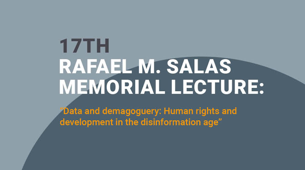 17th Rafael M. Salas Memorial Lecture