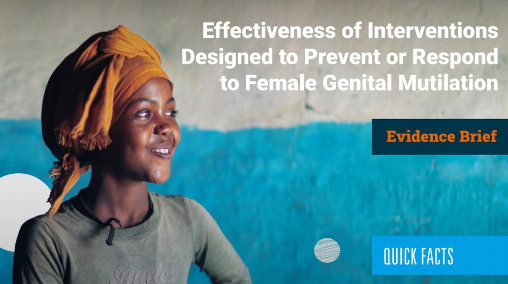 Effectiveness of Interventions Designed to Prevent or Respond to Female Genital Mutilation