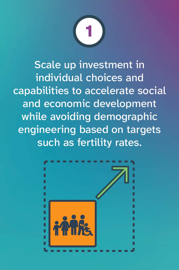 Scale up investment in individual choices and capabilities