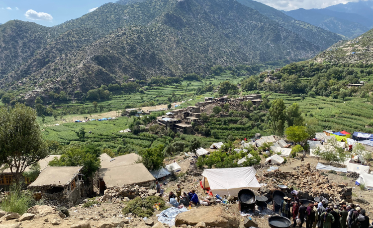 In August 2025, a magnitude 6+ earthquake shook the eastern region of Afghanistan, killing and injuring thousands © UNFPA Afghanistan / Mohammad Haroon Mudaser