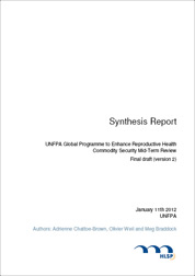 Synthesis Report: UNFPA Global Programme to Enhance RHCS