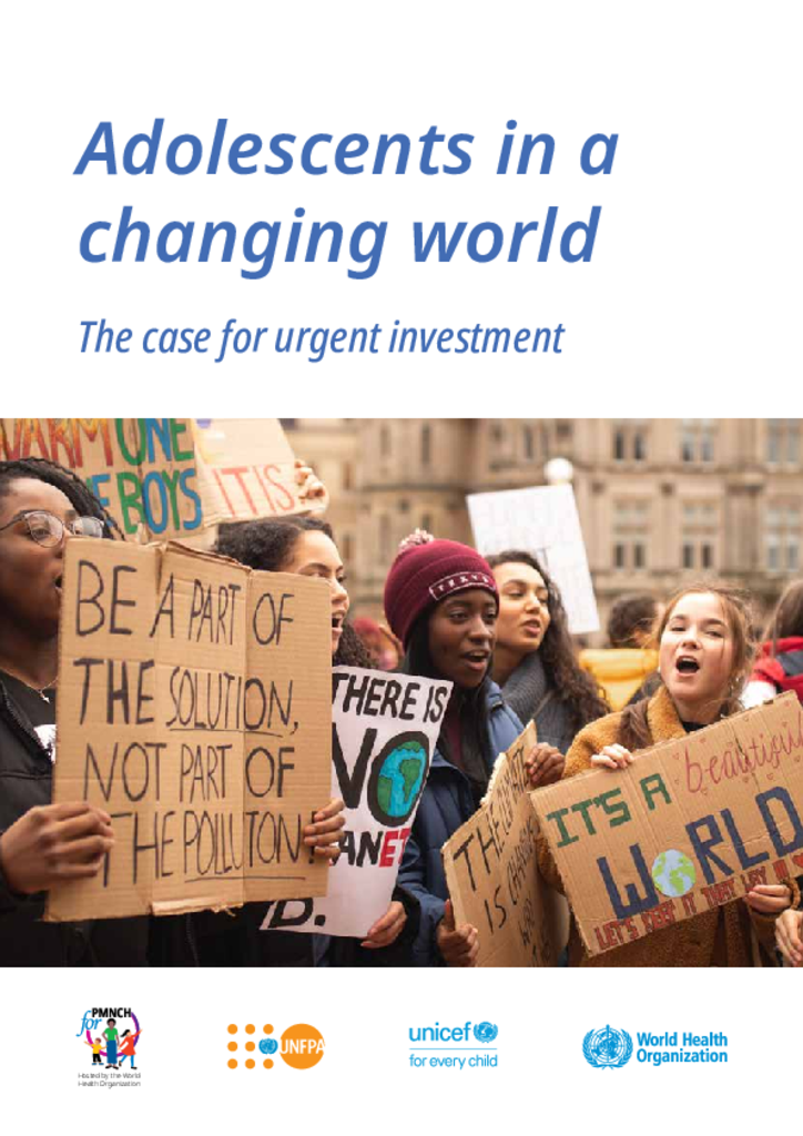 Adolescents in a changing world: the case for urgent investment
