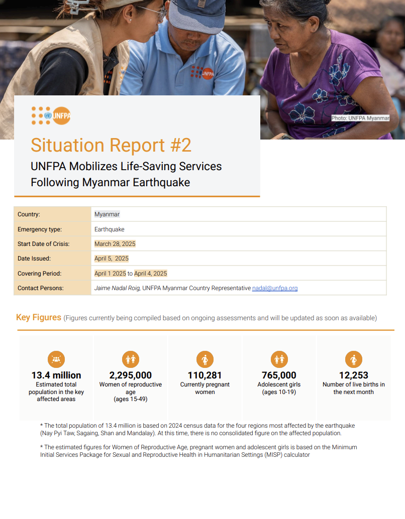 Myanmar Situation Report #2 - April 2025