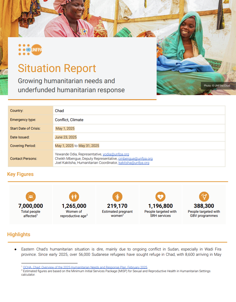 Chad Situation Report - May 2025