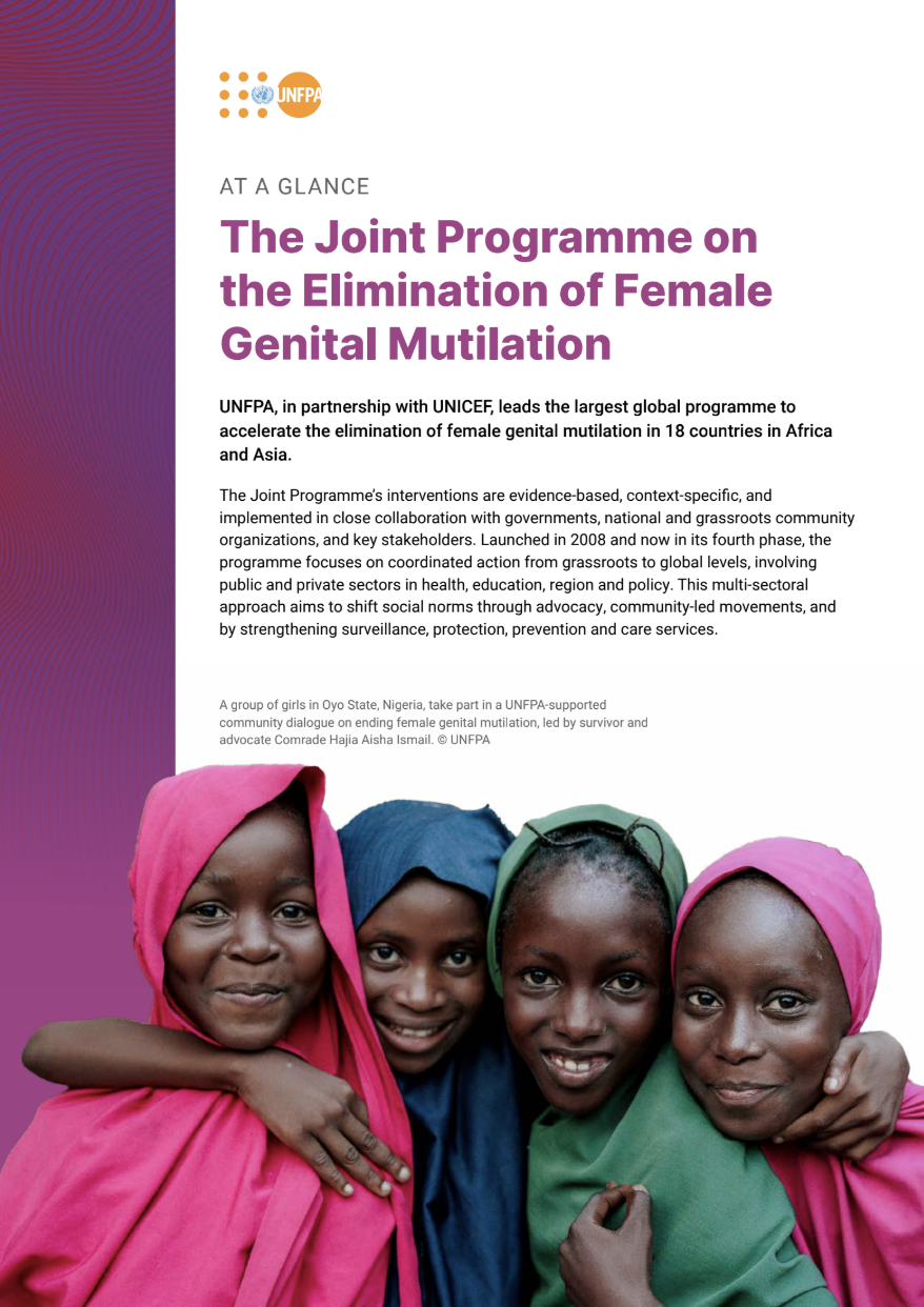 At a Glance – Joint Programme on the Elimination of Female Genital Mutilation