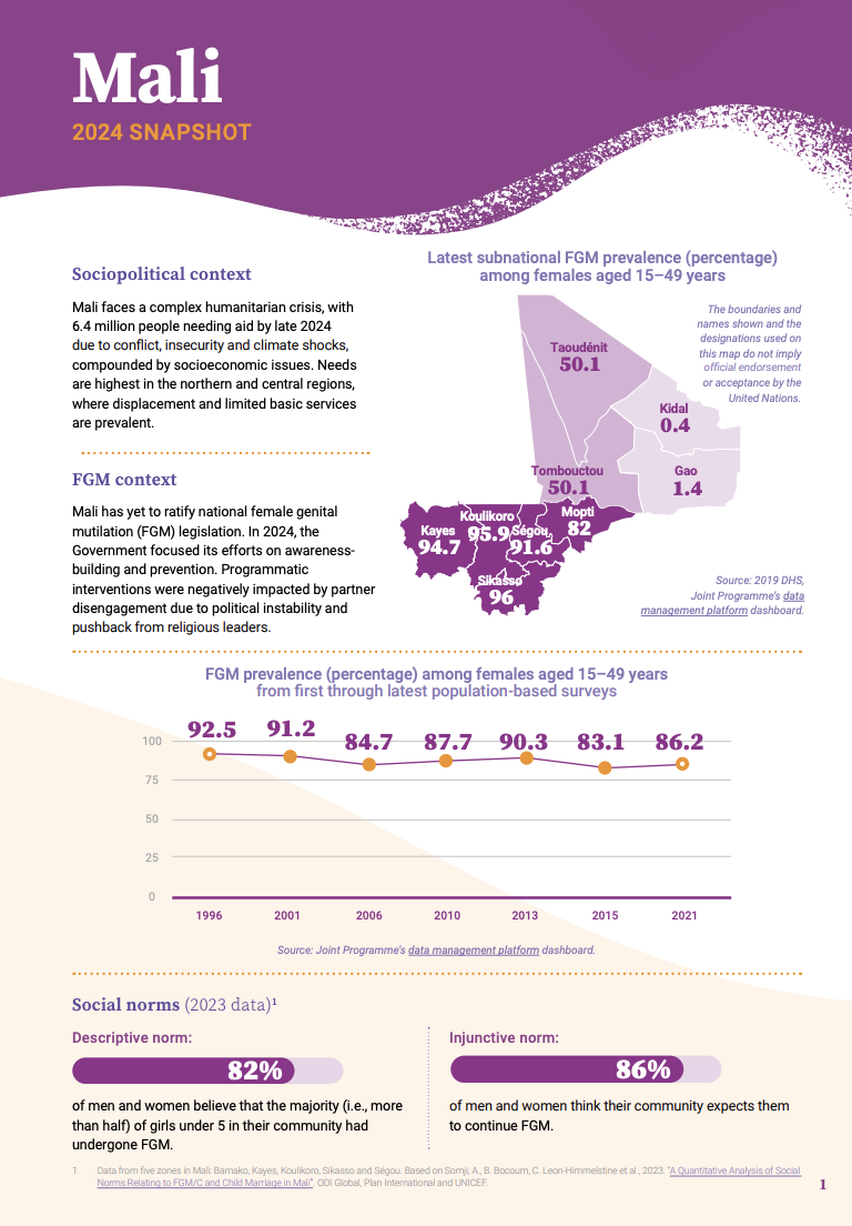 2024 FGM Country Snapshot: Mali