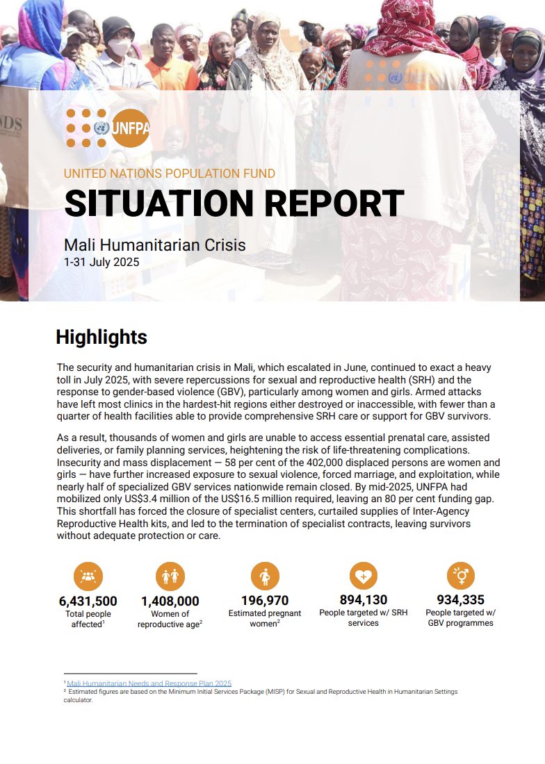 Mali Situation Report - July 2025
