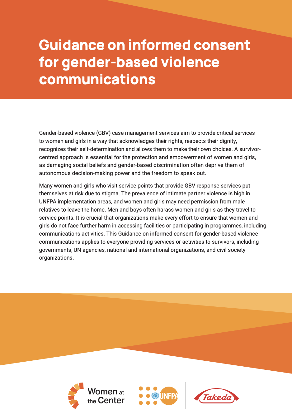 Guidance note on informed consent for gender-based violence communications