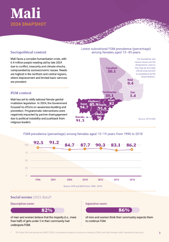 2024 FGM Country Snapshot: Mali