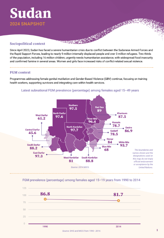 2024 FGM Country Snapshot: Sudan