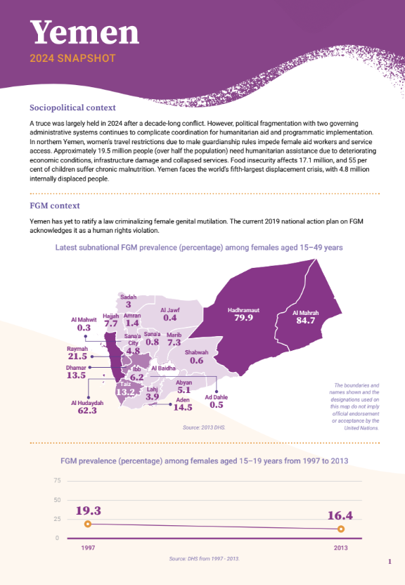2024 FGM Country Snapshot: Yemen