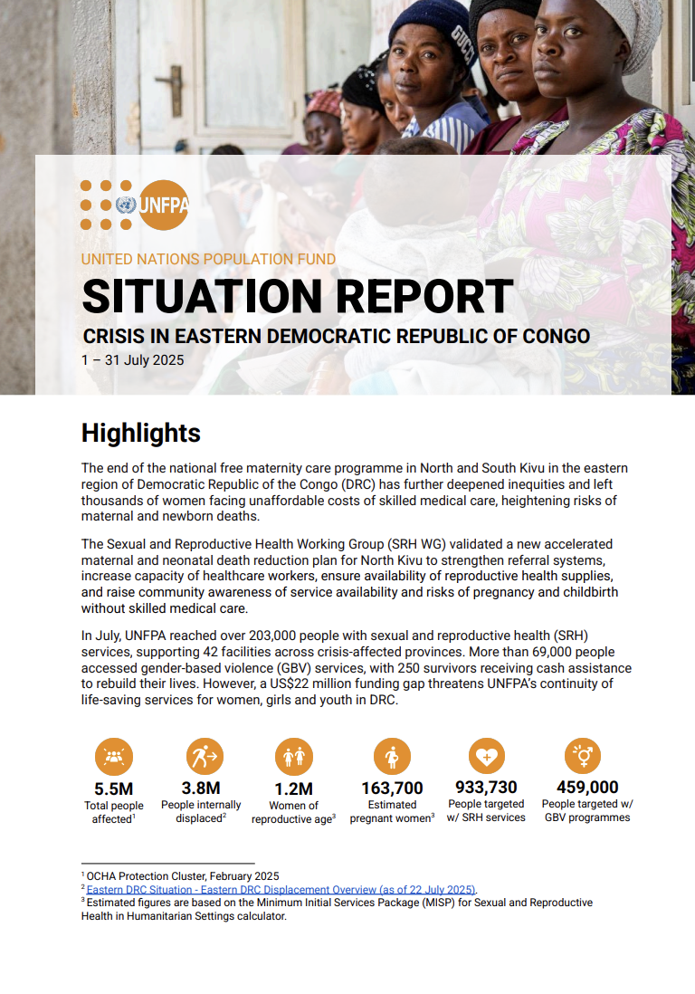 Democratic Republic of Congo Situation Report – July 2025 
