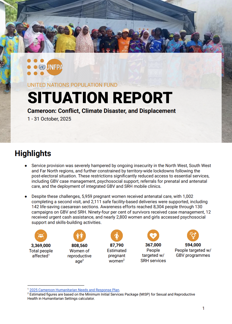Situation Report on the Crisis in Cameroon - October 2025