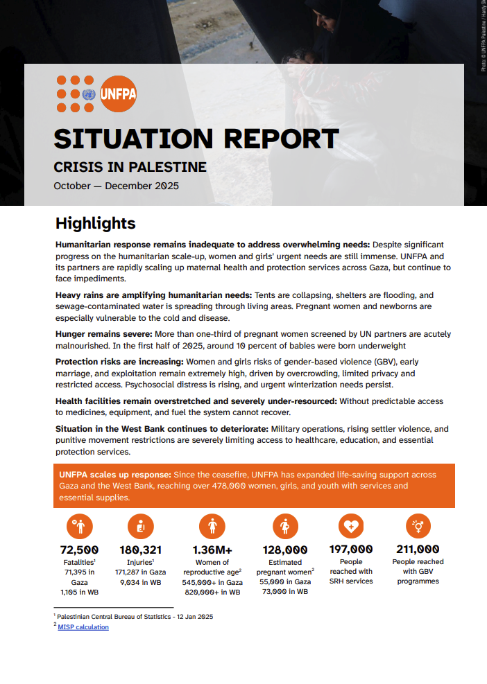 Situation Report on the Crisis in the Occupied Palestinian Territory (October – December 2025)