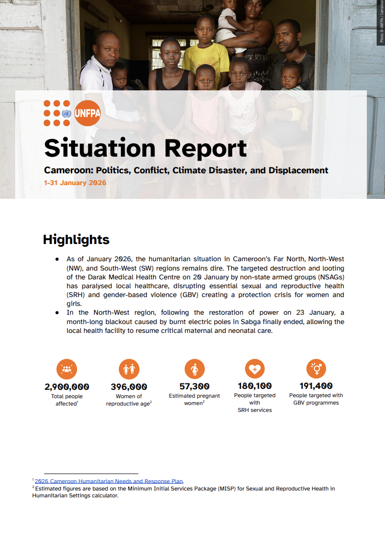Situation report on the crisis in Cameroon - January 2026