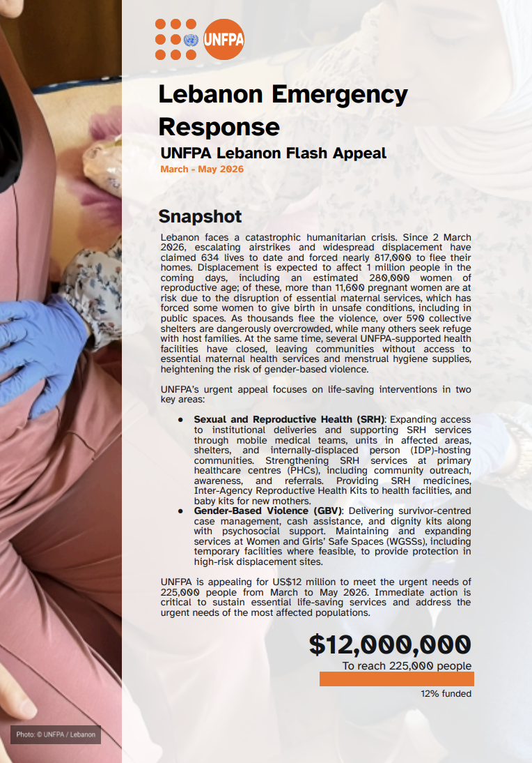 Flash Appeal for the Emergency Response in Lebanon (March-May 2026)