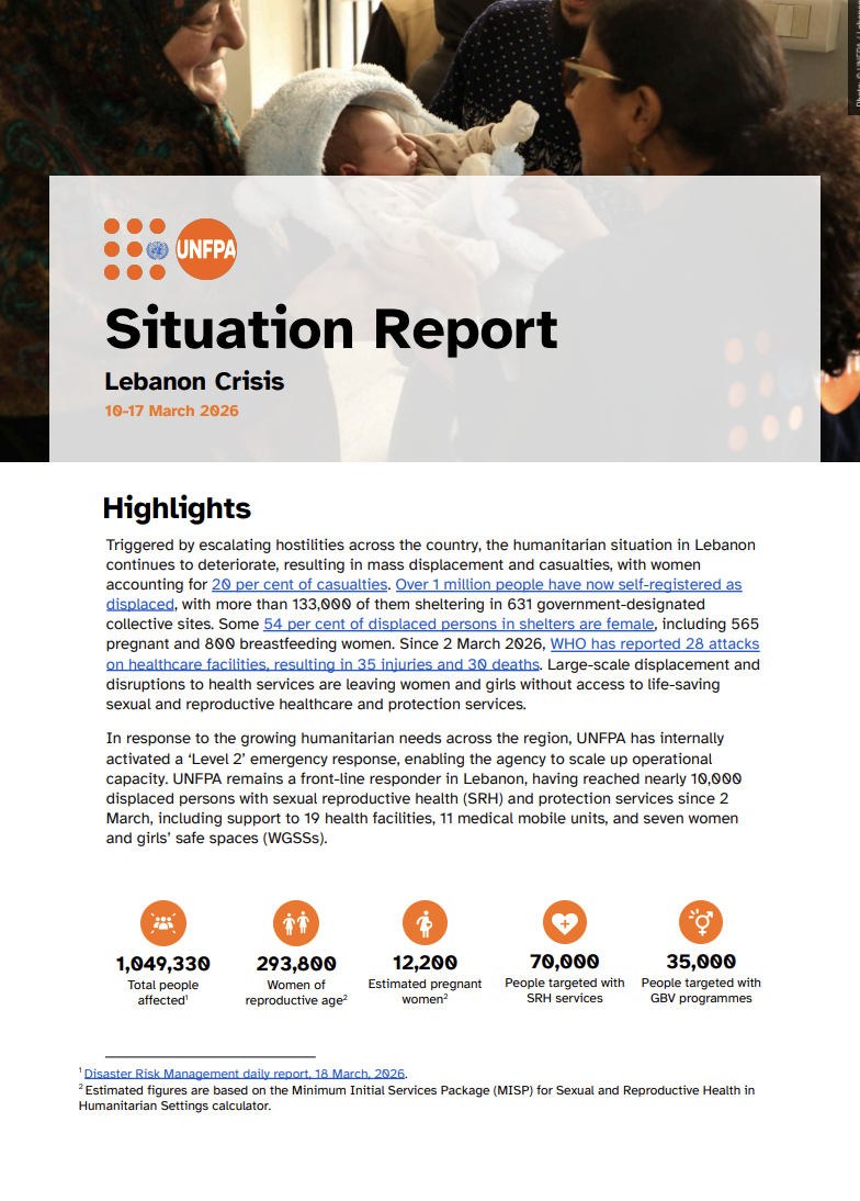 Situation Report on the Humanitarian Crisis in Lebanon (10-17 March 2026)