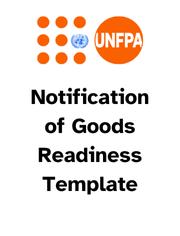 Notification of Goods Readiness (NGR) Template