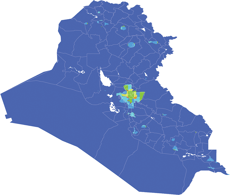 Iraq - Number and distribution of pregnancies (2012) Iraq - Number and distribution of pregnancies (2012)