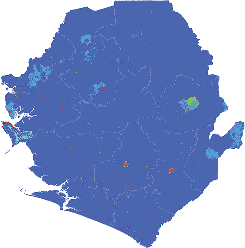 Sierra Leone - Number and distribution of pregnancies (2012) Sierra Leone - Number and distribution of pregnancies (2012)