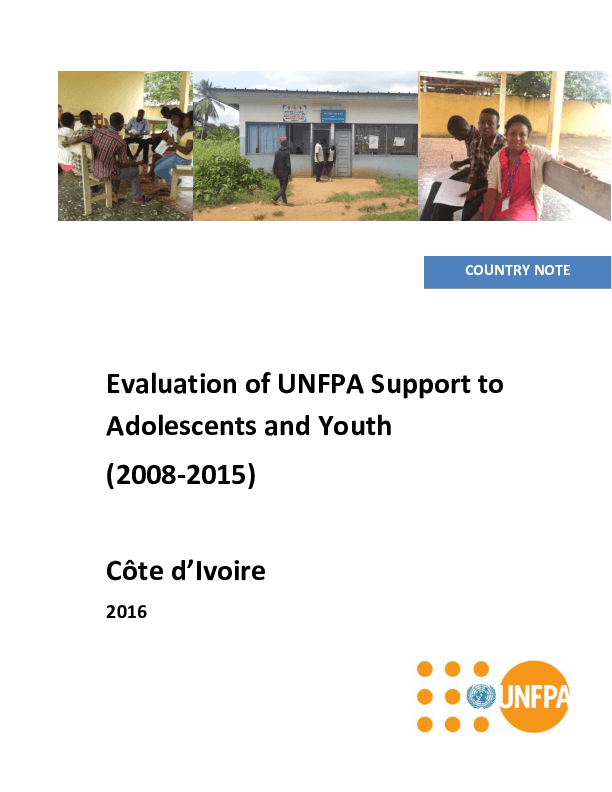 UNFPA Support to Adolescents and Youth UNFPA Support to Adolescents and Youth