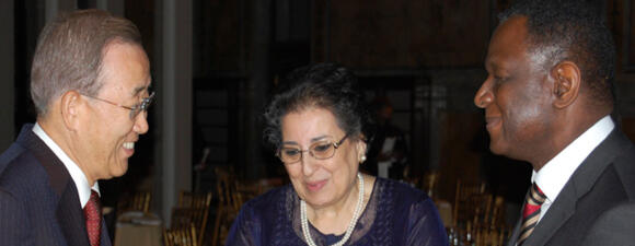 Thoraya Obaid, Leader Who Inspires, Leads from the Front Says UN Secretary-General