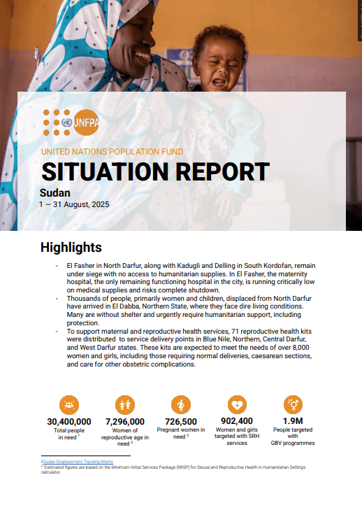 Sudan Situation Report - August 2025