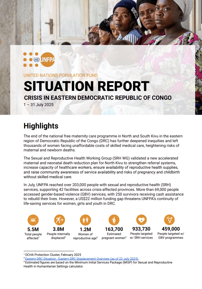 Democratic Republic of Congo Situation Report – July 2025 