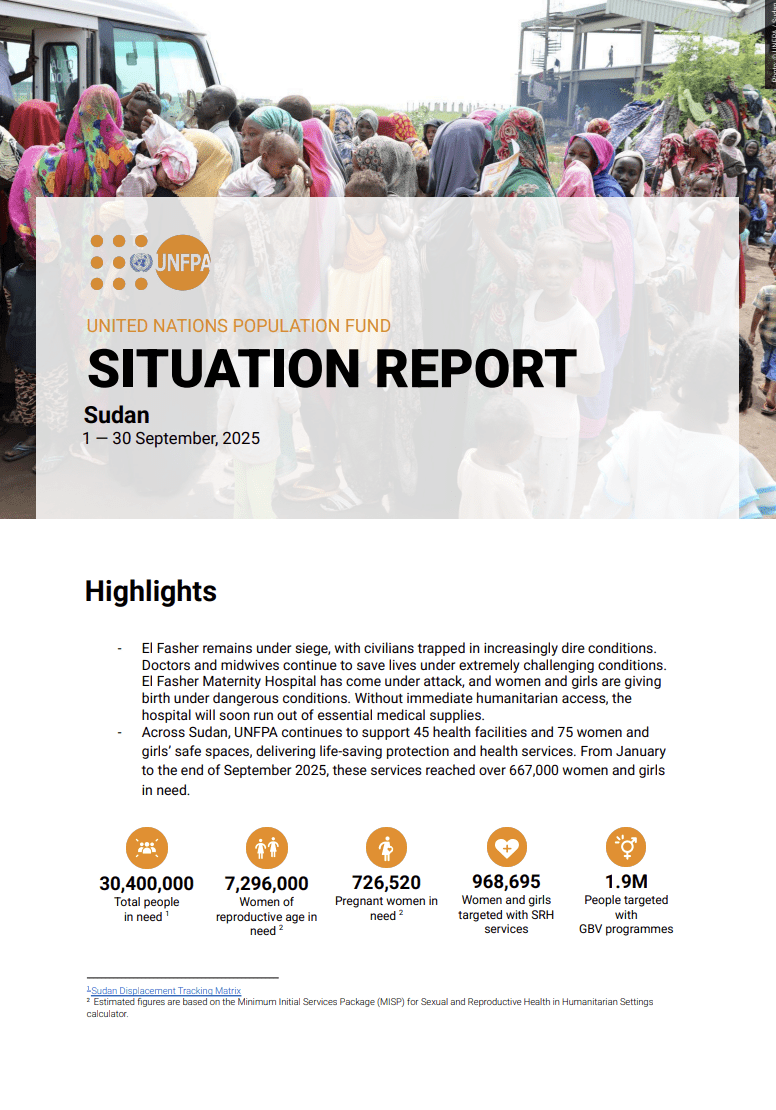 Sudan Situation Report - September 2025