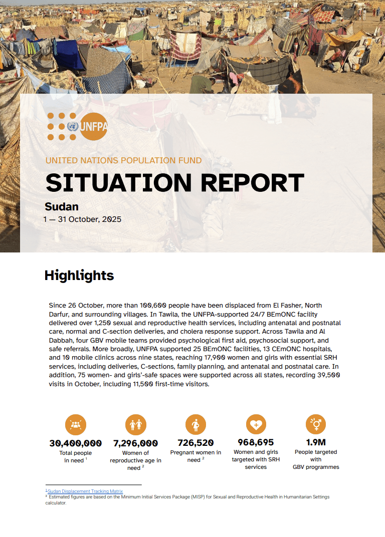 Sudan Situation Report - October 2025