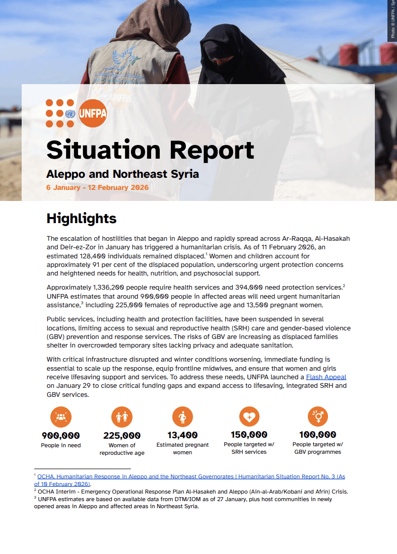 Situation Report on Aleppo and North-East Syria (6 January - 12 February 2026)