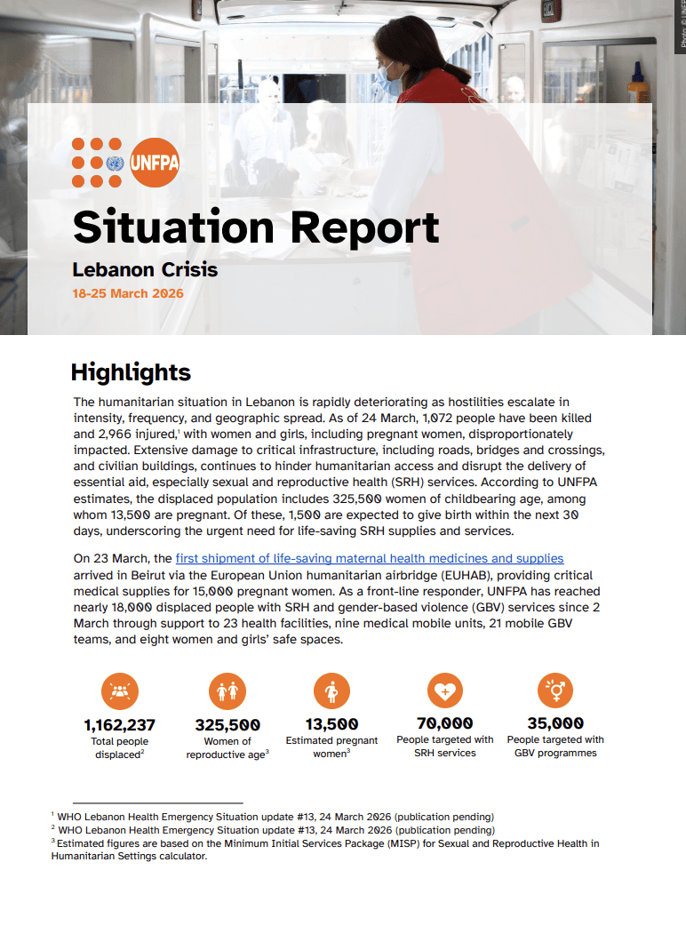 Situation Report on the Crisis in Lebanon (18-25 March 2026)