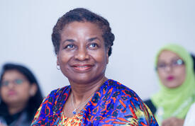Dr. Natalia Kanem, UNFPA Executive Director, at the 9th Asia Pacific Regional Conference on Reproductive and Sexual Health and Rights held in Ha Long Bay, Viet Nam on 30/11/2017. @UNFPA Viet Nam/ Vu Ngoc Dung