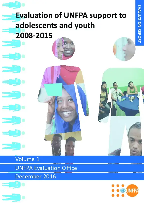 Evaluation of UNFPA Support to Adolescents and Youth (2008-2015)