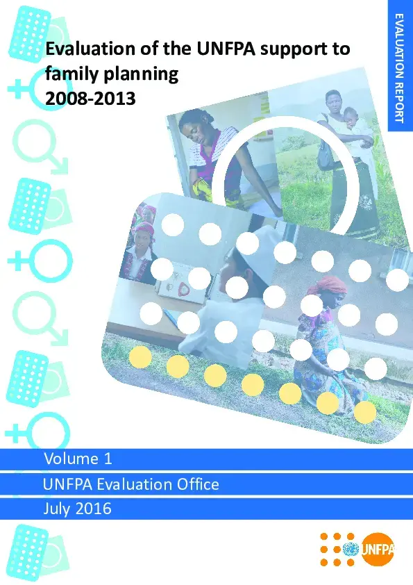 Evaluation of the UNFPA Support to Family Planning (2008-2013)