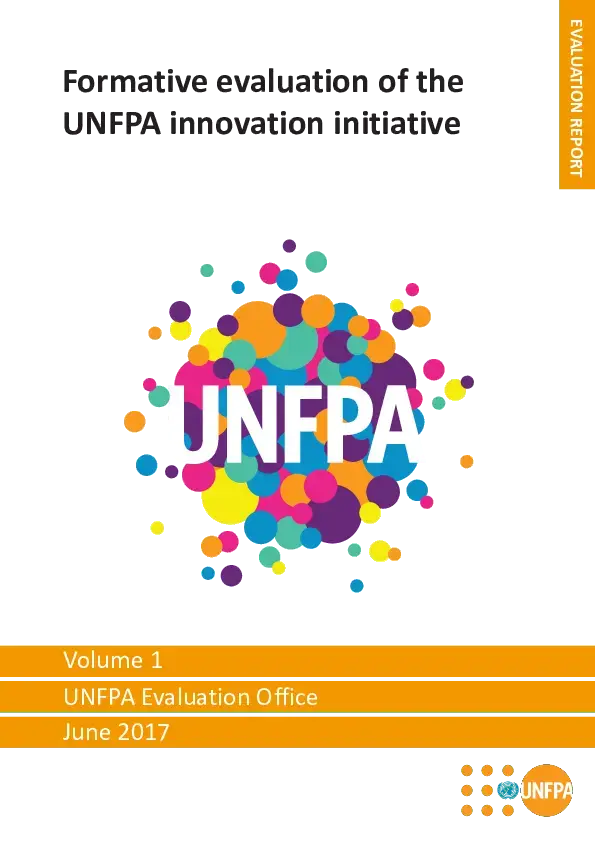 Formative evaluation of the UNFPA innovation initiative