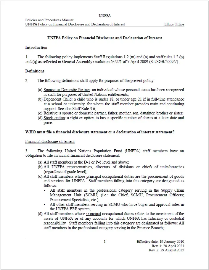 Resource cover image showing policy cover page