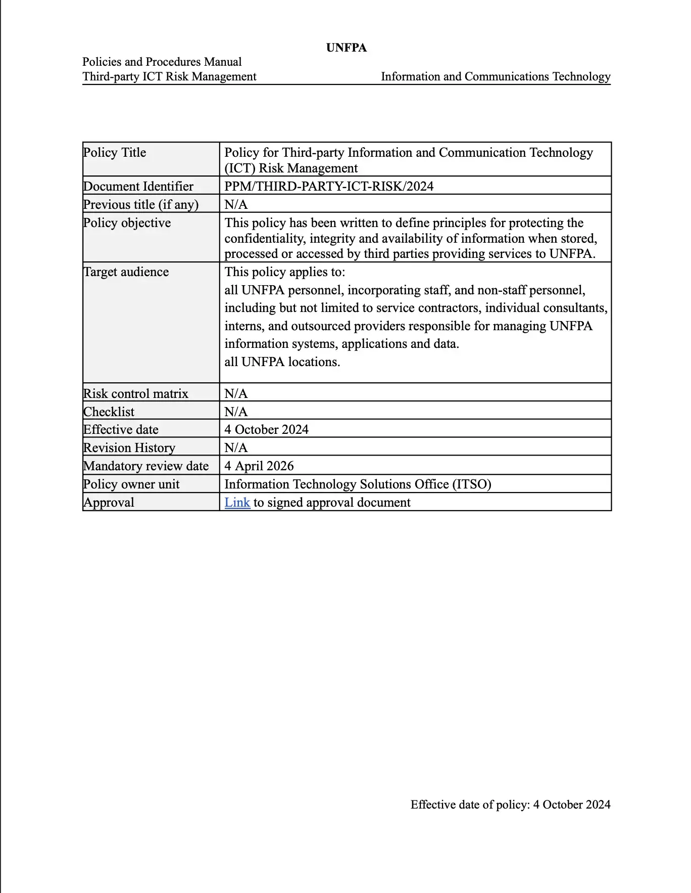 Resource cover image showing policy cover page
