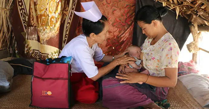 No place too far: Midwives deployed to far-flung villages in Myanmar
