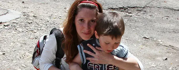 Displaced Ukrainians find help, hope