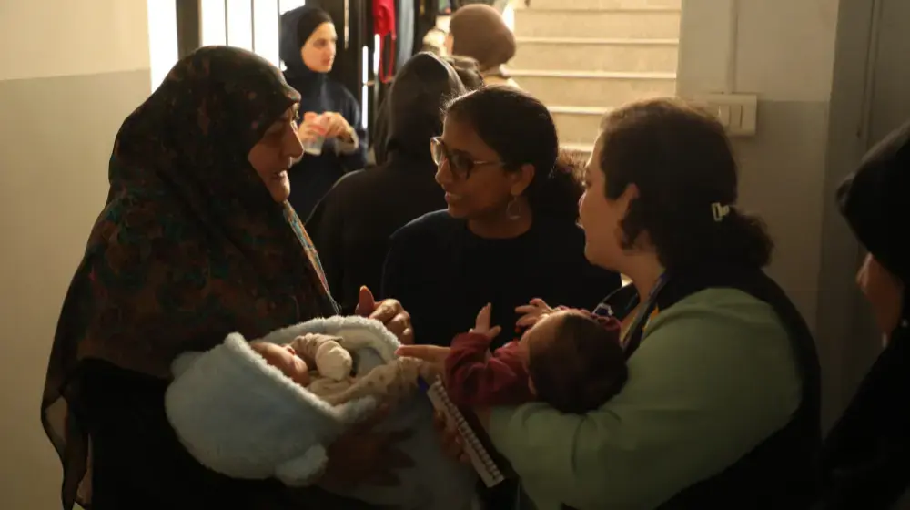 One month after hostilities began, the newborns in Lebanon spending their first…