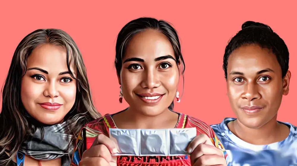 Three young women fighting for a better, greener world