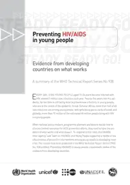 Preventing HIV/AIDS in Young People