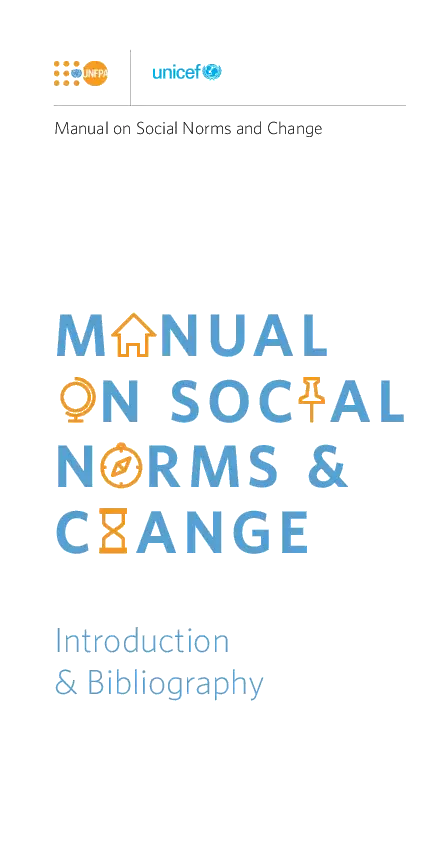 Text - Manual on Social Norms and Change publication cover