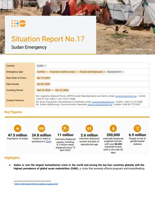 Sudan Situation Report #17 - October 2024