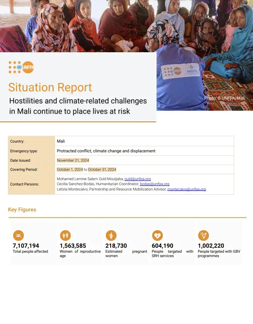Mali Situation Report #5 - October 2024