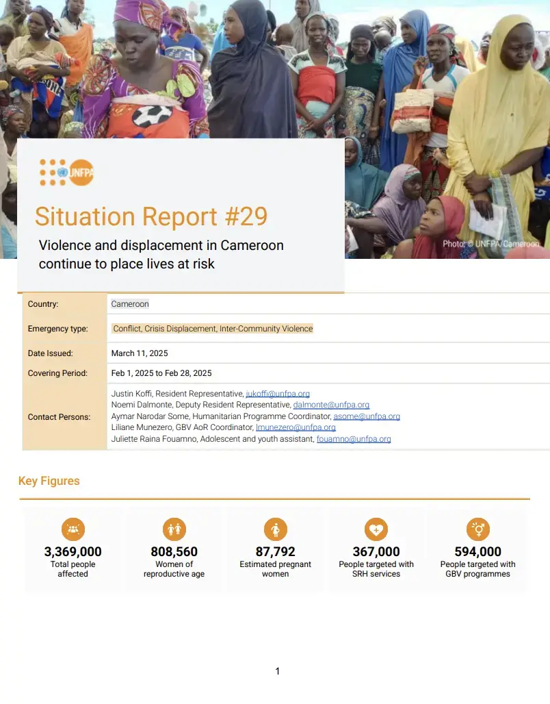 Cameroon Situation Report #29 - February 2025
