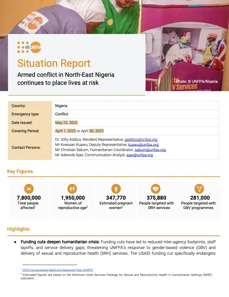 Nigeria Situation Report - April 2025