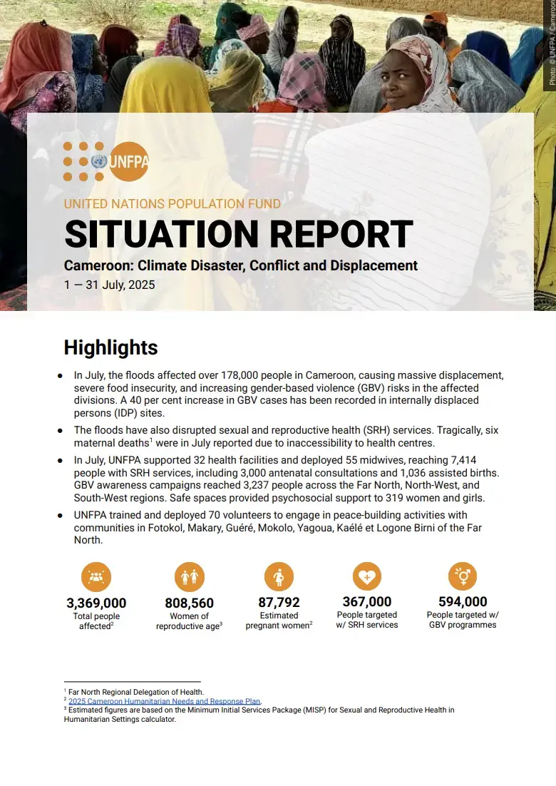 Cameroon Situation Report - July 2025