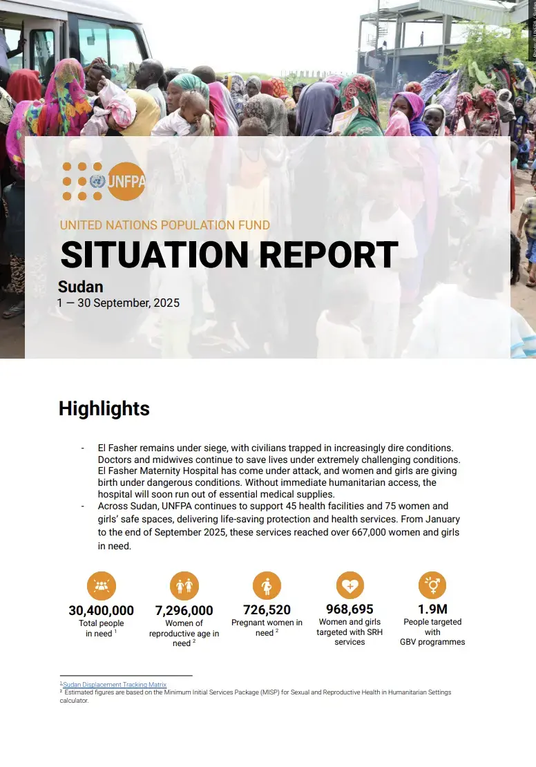 Sudan Situation Report - September 2025